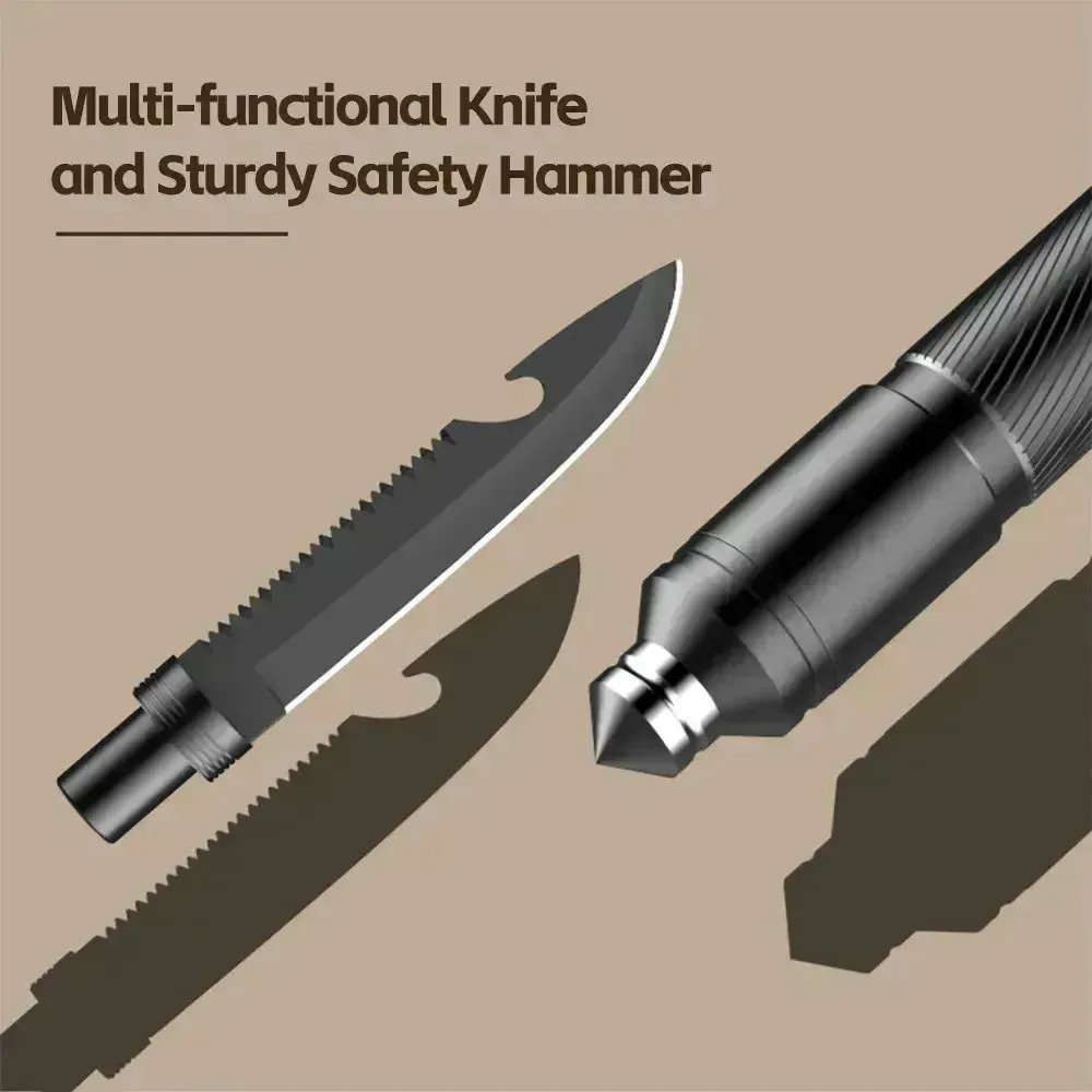 Pala Cuchillo Plegable Táctico Multiuso Para Supervivencia - Imagen 6