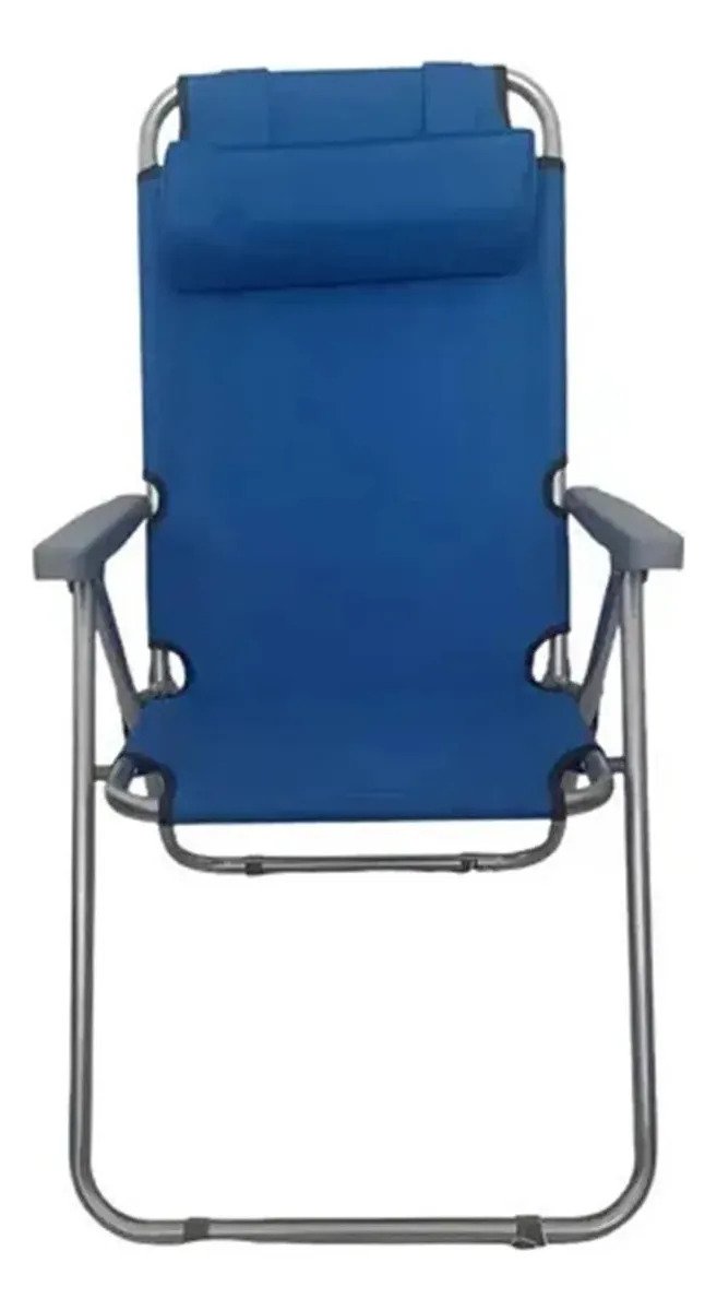 Silla Reposera Reforzada De 3 Posiciones Para Playa Y Jardín - Image 3