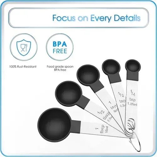 Set De 10 Piezas De Cucharas Y Tazas Medidoras Dosificadoras - Image 5
