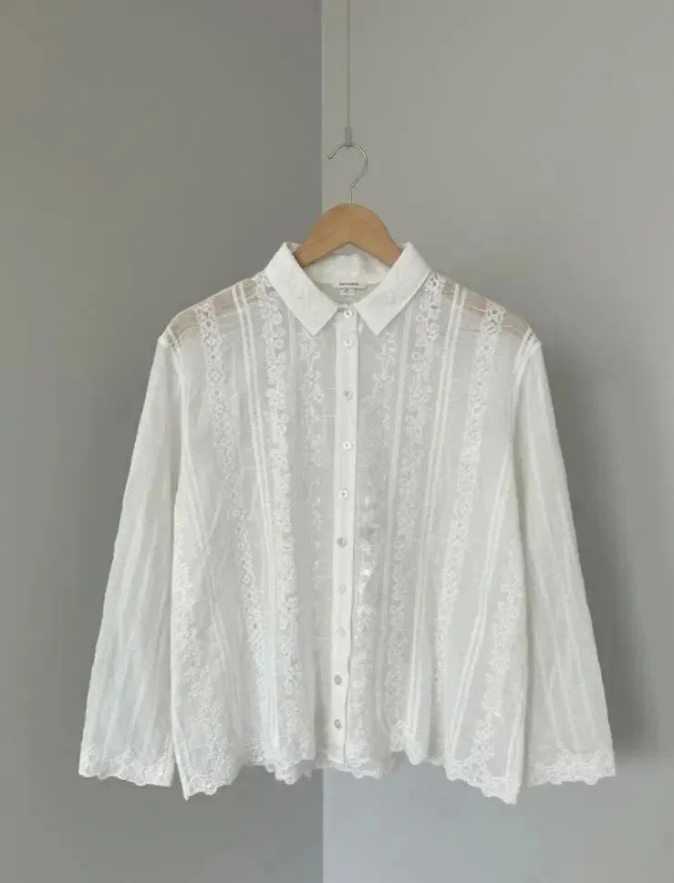 Camisa Blusa Estilo Broderie Premium Delicada Para Mujer - Image 3