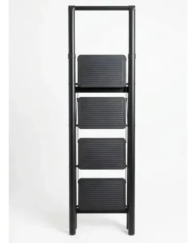 Escalera Plegable 4 Escalones Tipo Tijera Negra Para Hogar - Image 10