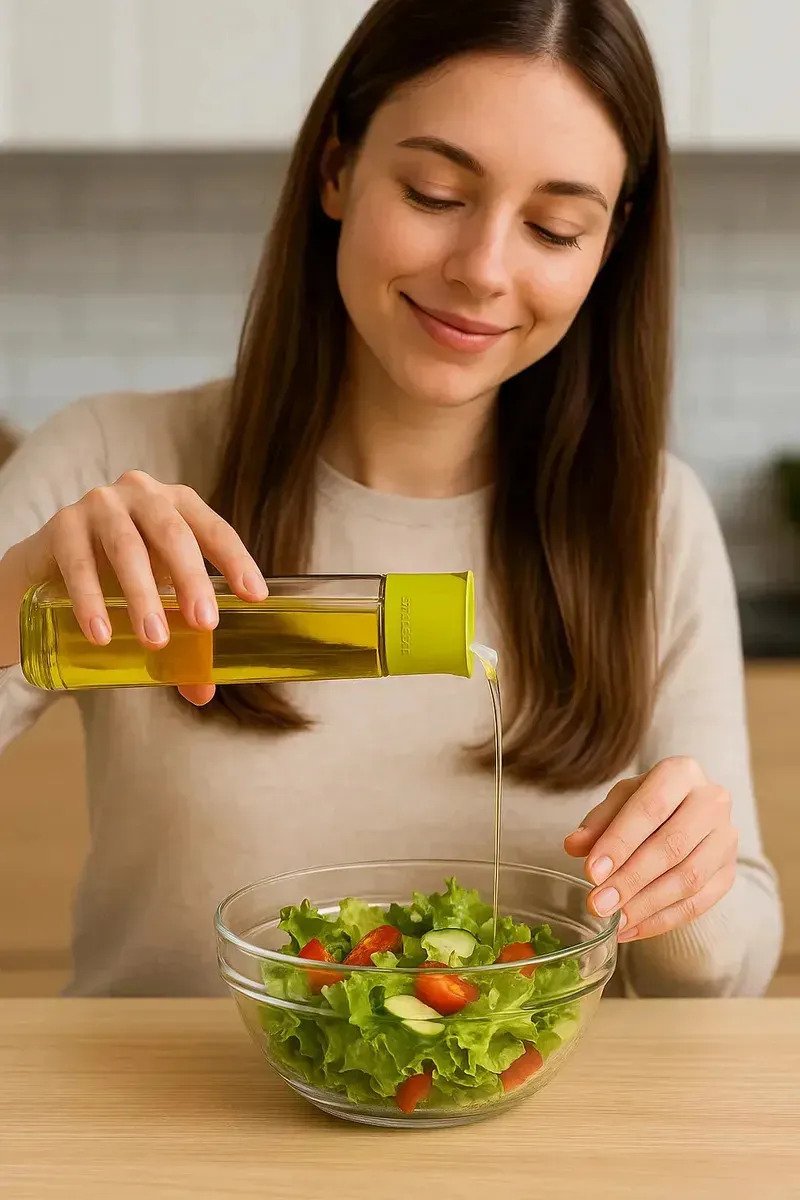 Aceitera Vinagrera De Vidrio De 500 Ml Para Condimentos - Image 5