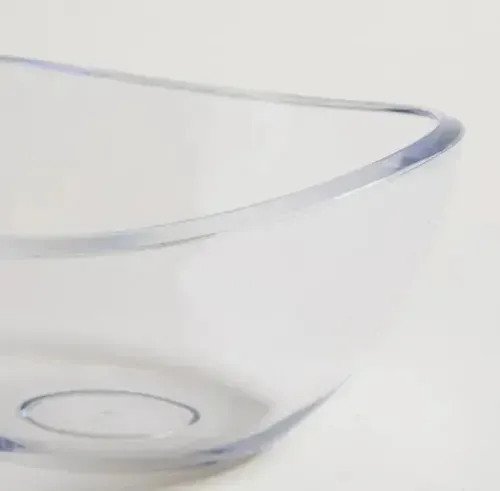 Ensaladera Bowl Ovalado Transparente Acrilico Premium 550 Ml - Image 3