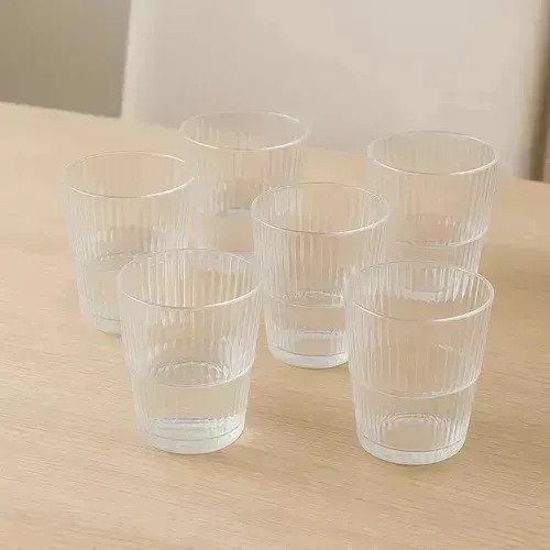 Set De 6 Vasos De Acrílico Irrompibles 450 Ml