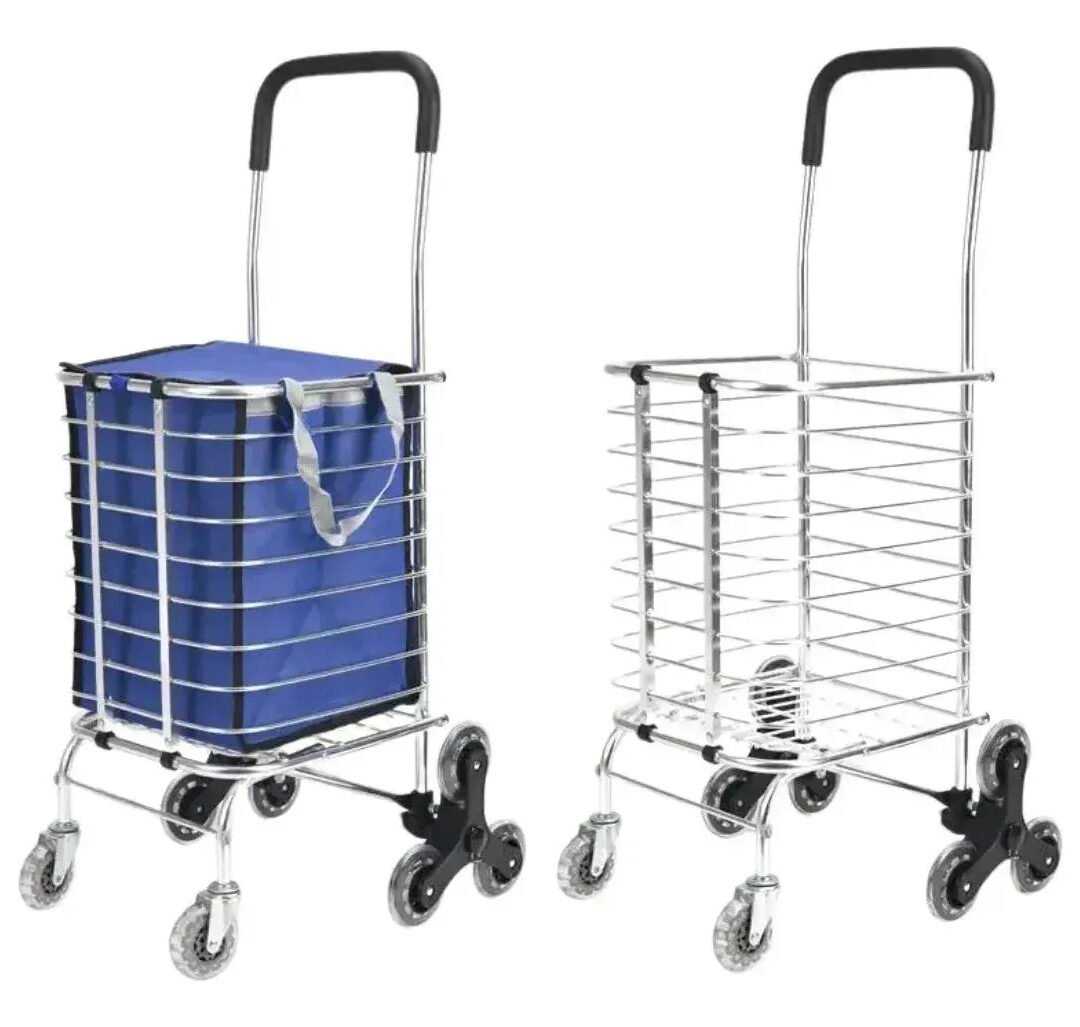 Carrito De Compras Changuito Plegable Aluminio Reforzado