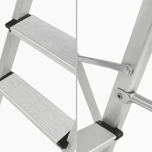 Escalera Tipo Tijera De Aluminio 3 Escalones Pequeña - Image 3
