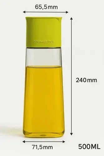 Aceitera Vinagrera De Vidrio De 500 Ml Para Condimentos - Image 3