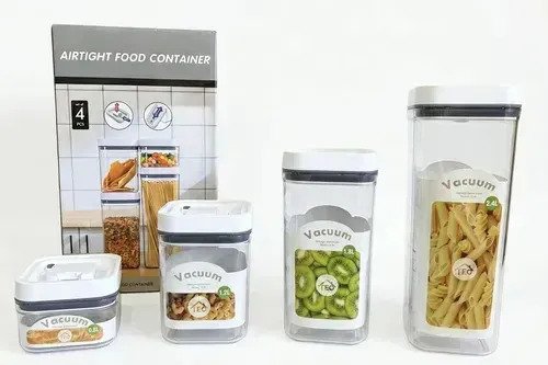 Set De 4 Frascos Tapers Herméticos Al Vacío Para Cocina - Image 7