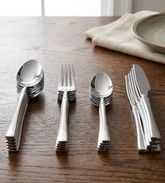 Set 24 Cubiertos Acero Inox Tenedor Cuchillo