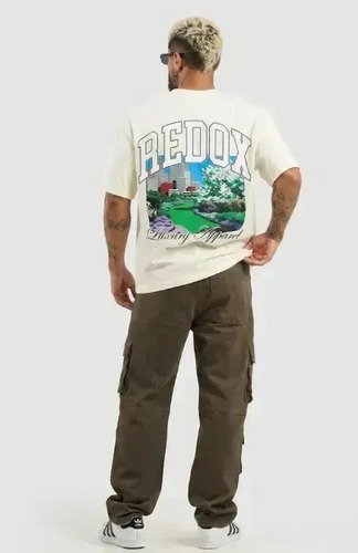 Pantalon Gabardina Hombre Cargo Baggy Militar Premium Talles