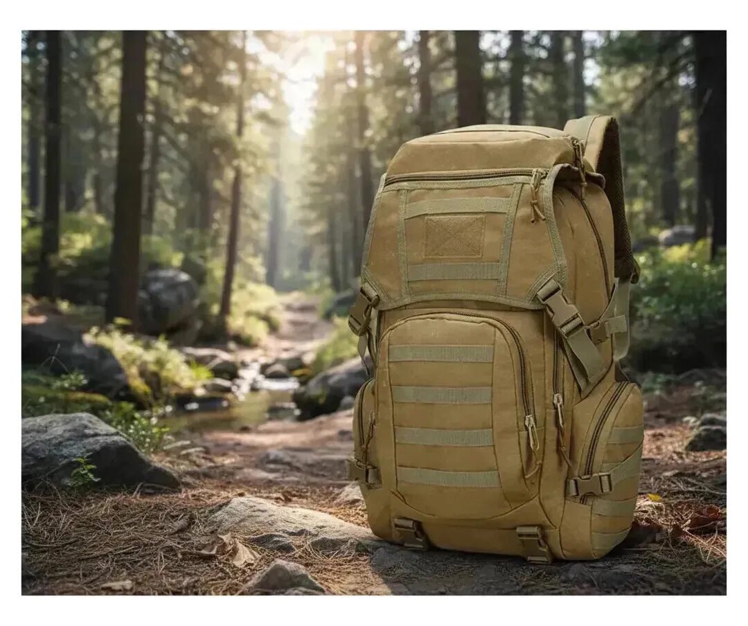 Mochila De Asalto 50 Litros Impermeable Tipo Militar