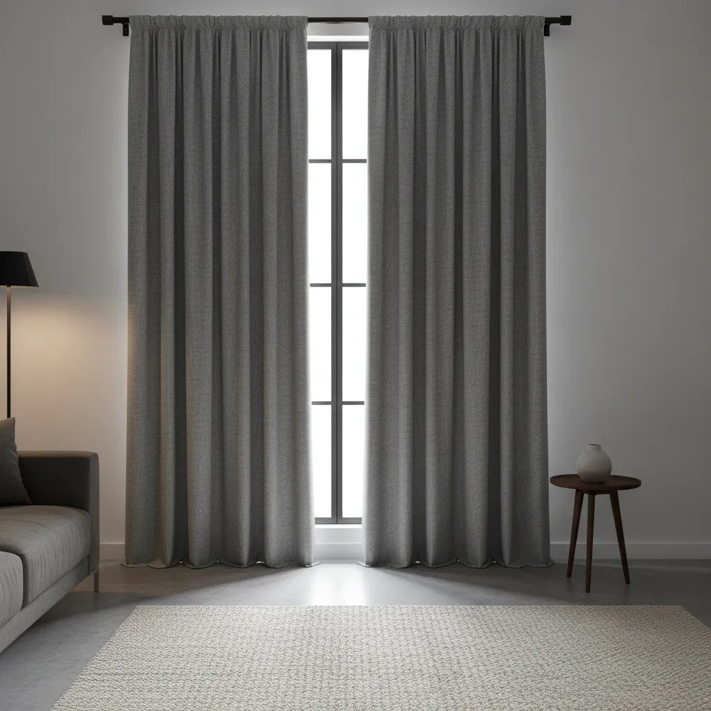 Cortina Blackout Lino 140x210 Cm 2 Paños Total Oscuridad