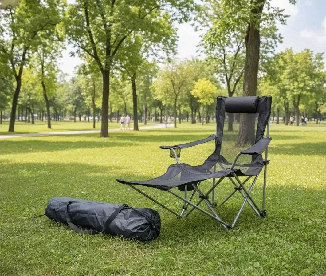 Silla Portátil Reclinable Plegable Camping Con Bolso - Imagen 3