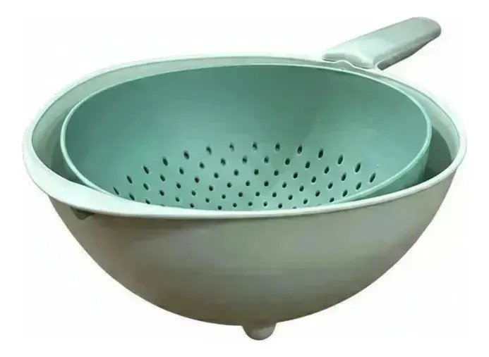Colador Escurridor Rotativo 2 En 1 Para Cocina - Imagen 8