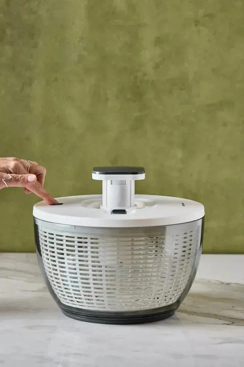 Secador De Verduras Manual Centrifugo 6l Escurridor Cocina - Imagen 4