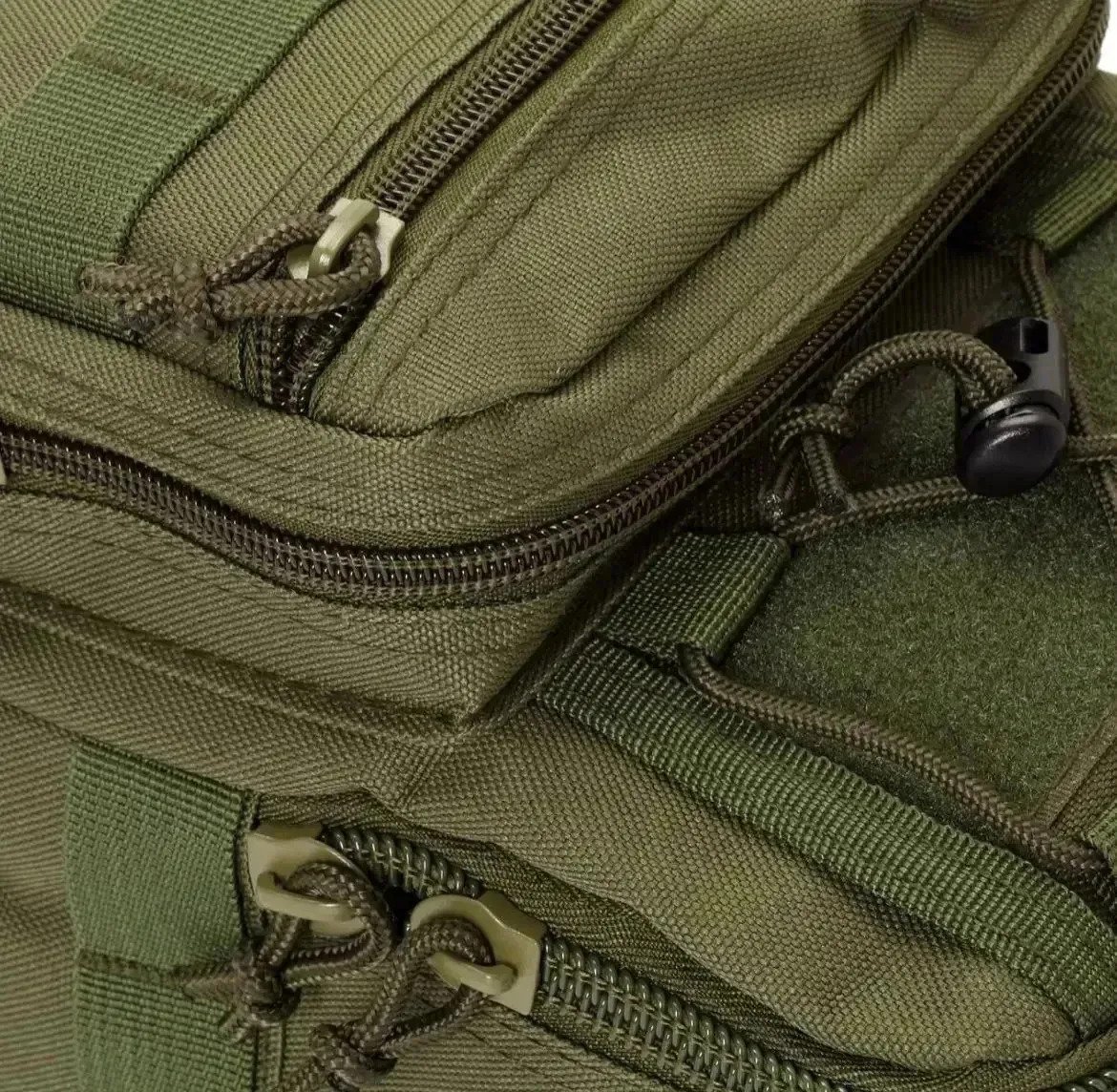 Morral Bandolera Tactica Reforzada 9l Verde Musgo Lisa - Image 2