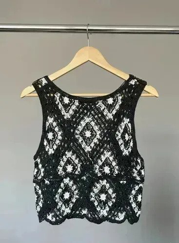 Set 2 Piezas Top Musculosa + Pollera Larga Mujer Tejida Fem - Image 3