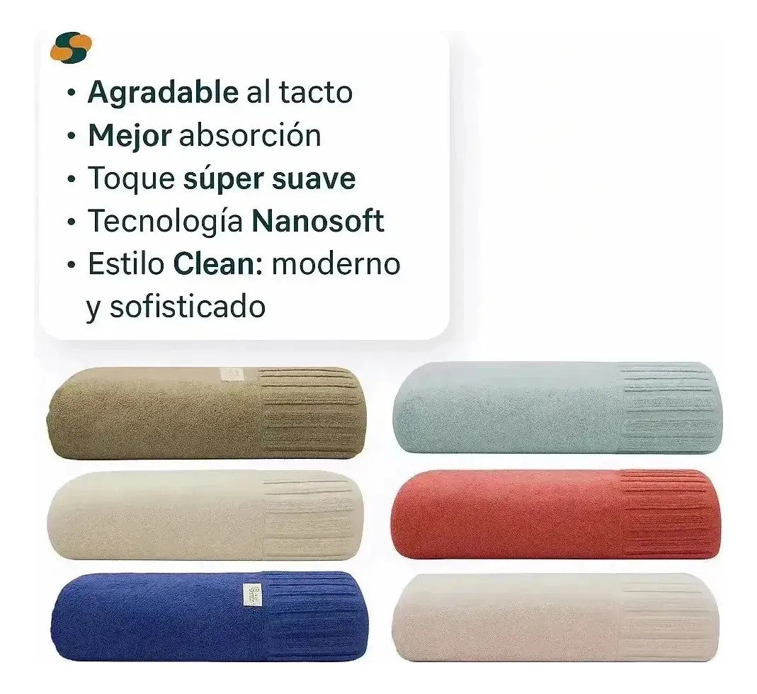 Pack De Toalla Y Toallón Premium 100% Algodón 500g - Imagen 3
