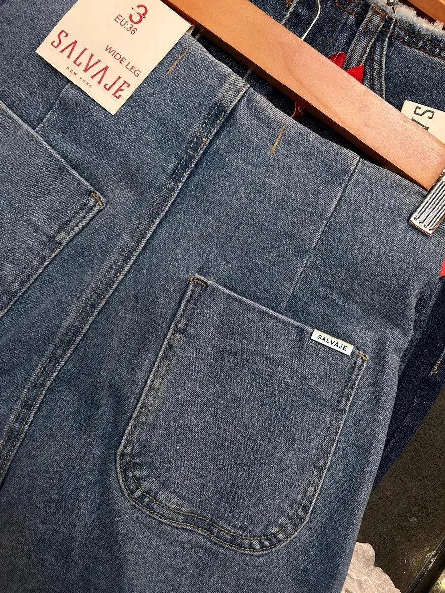 Jean Mujer Denim Elastizado Wide Leg Bolsillos Premium - Image 5