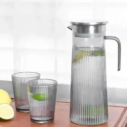 Jarra De Acrilico 1.6l Con 4 Vasos Frio Calor Irrompible - Image 6