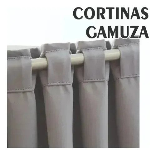 Cortina Blackout Gamuza 250x140 Cm 2 Paños - Imagen 2