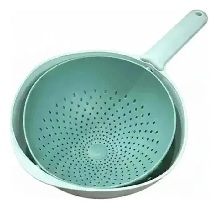 Colador Escurridor Rotativo 2 En 1 Para Cocina - Imagen 7