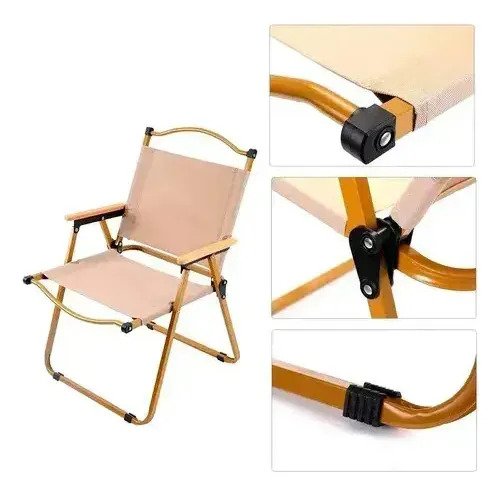 Silla Reposera Plegable Portatil Reforzada Playa Jardin - Imagen 3