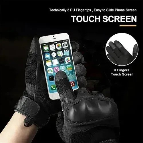 Guantes Para Moto Tácticos Con Dedo Táctil - Imagen 3