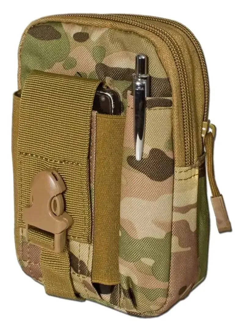 Pouch Riñonera Tactica Molle Porta Celular Impermeable