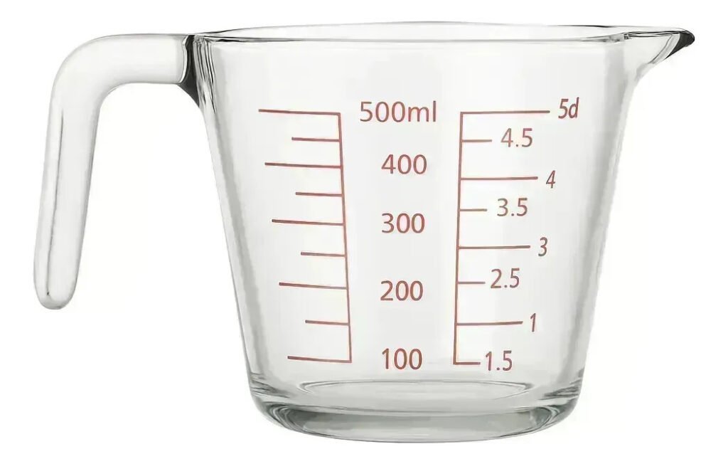 Vaso Medidor De Vidrio 500 Ml Con Pico Vertedor