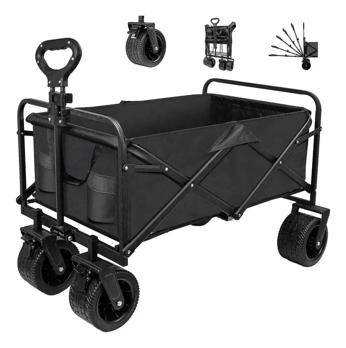 Carro Plegable 100 Kg Compras Camping Playa