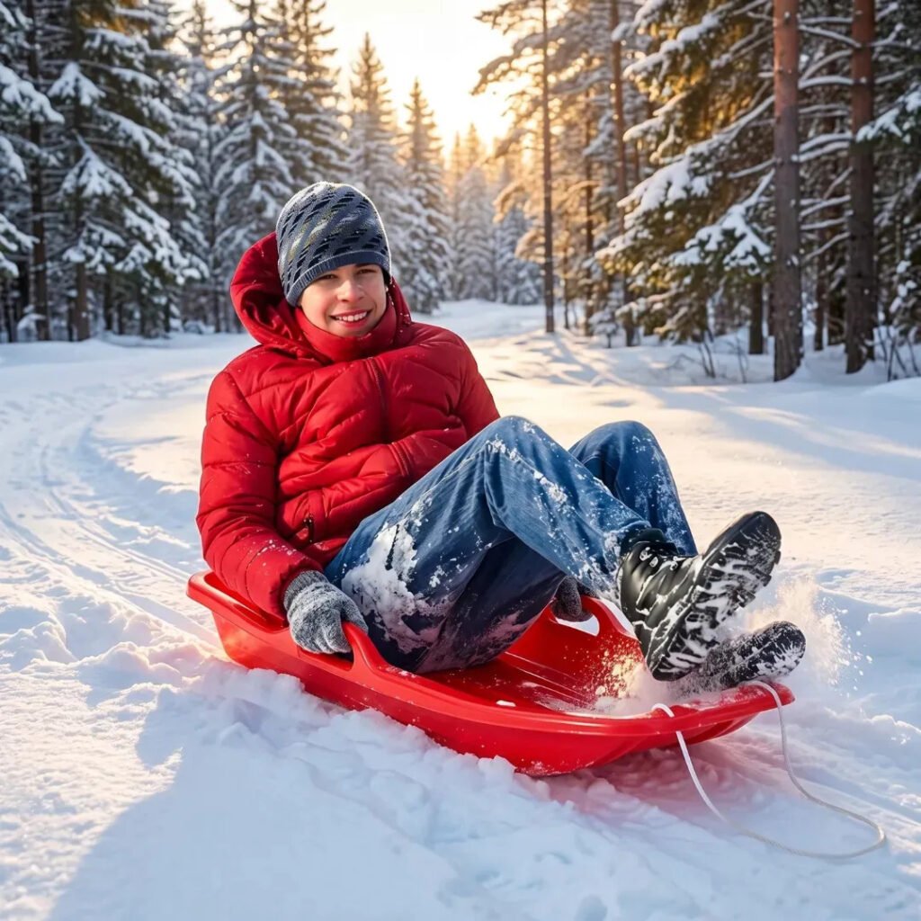 Trineo Ski Boat Para Nieve 1.2 M Con Cuerda