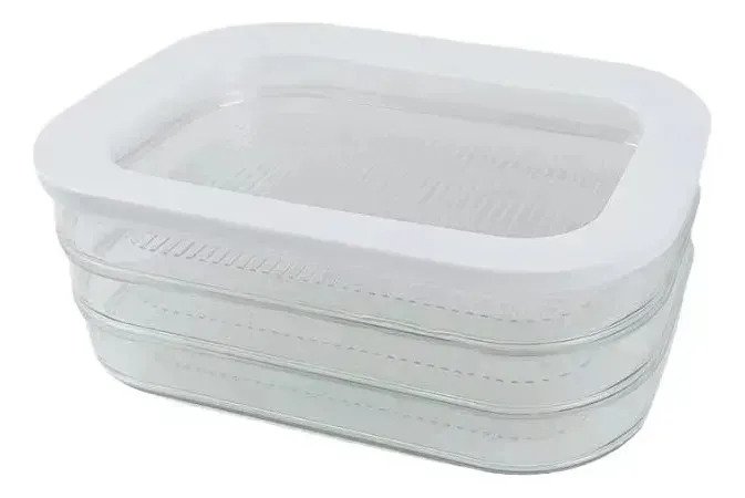Contenedor Organizador Hermetico Fiambre Heladera 3 Niveles - Imagen 3