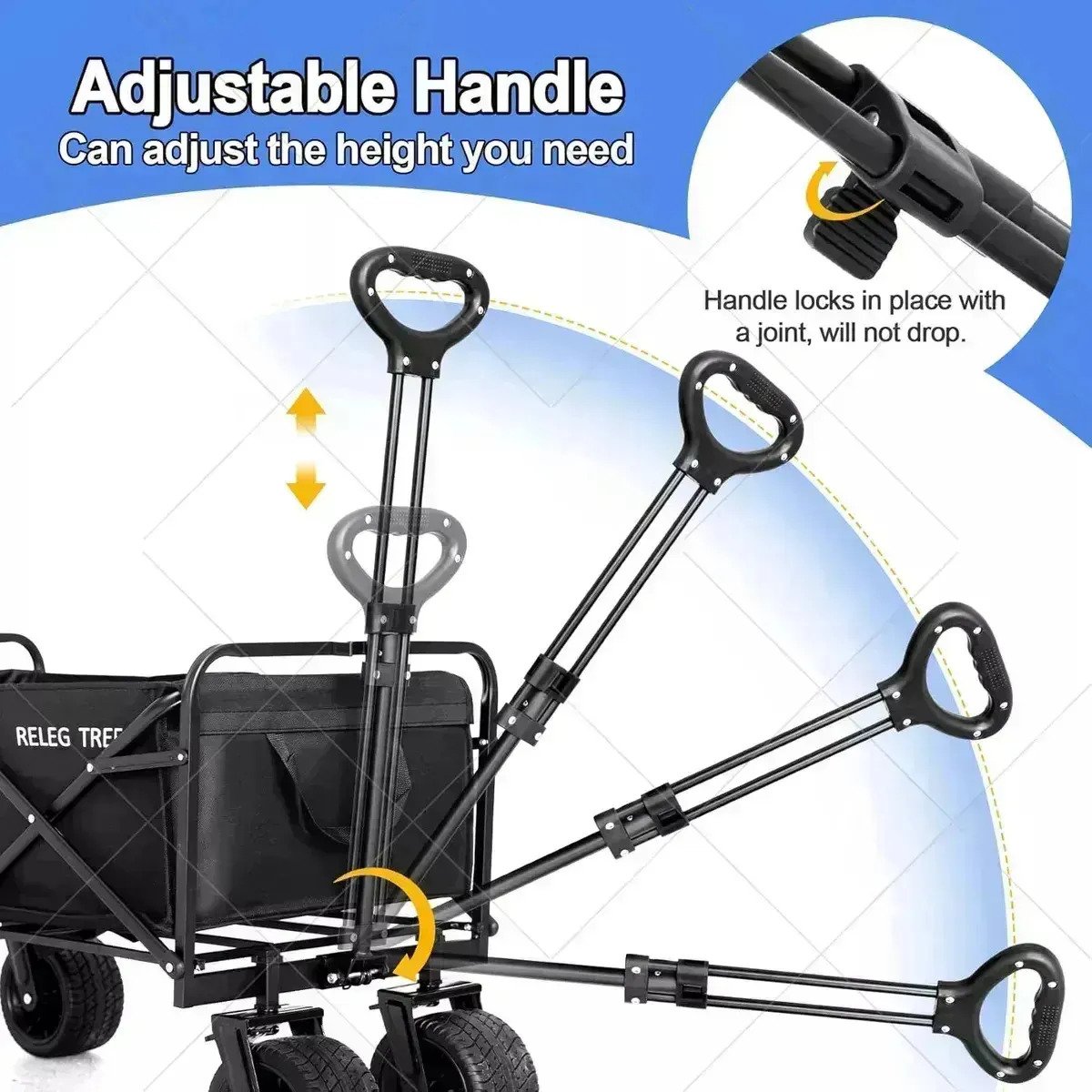 Carro Plegable 100 Kg Compras Camping Playa - Imagen 5