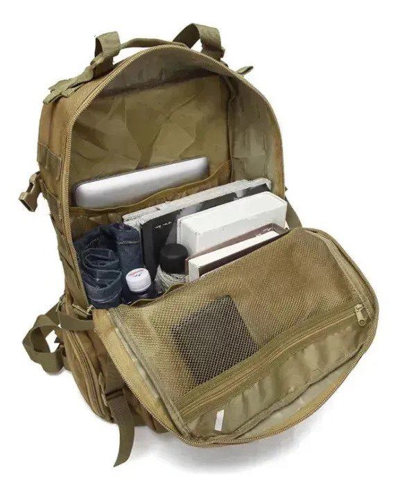 Mochila Táctica Militar 45l Reforzada Molle Camping Treking - Imagen 3
