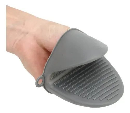 Set Guantes Cocina Silicona, Mini Pinzas Y Apoyadores Horno - Imagen 3