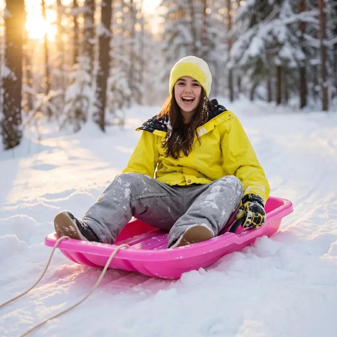 Trineo Ski Boat Para Nieve 1 M Con Manijas Y Cuerda