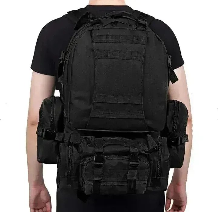 Mochila Militar De 60 Litros Con 3 Pouch - Imagen 7