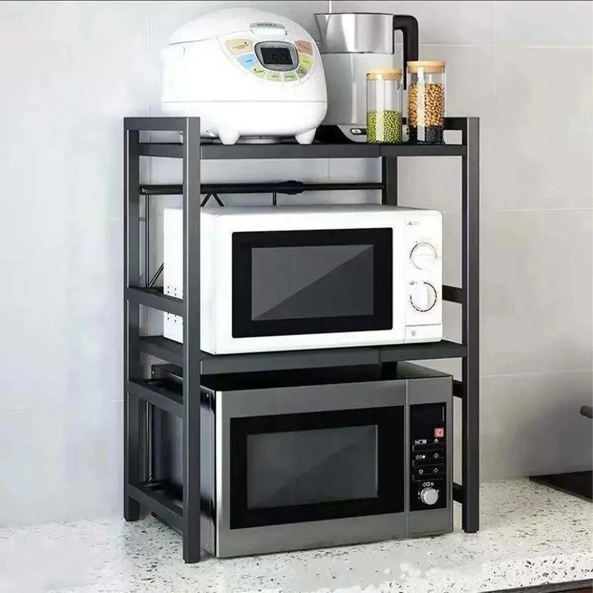 Estante Microondas Horno Doble Organizador Cocina Extensible - Imagen 6
