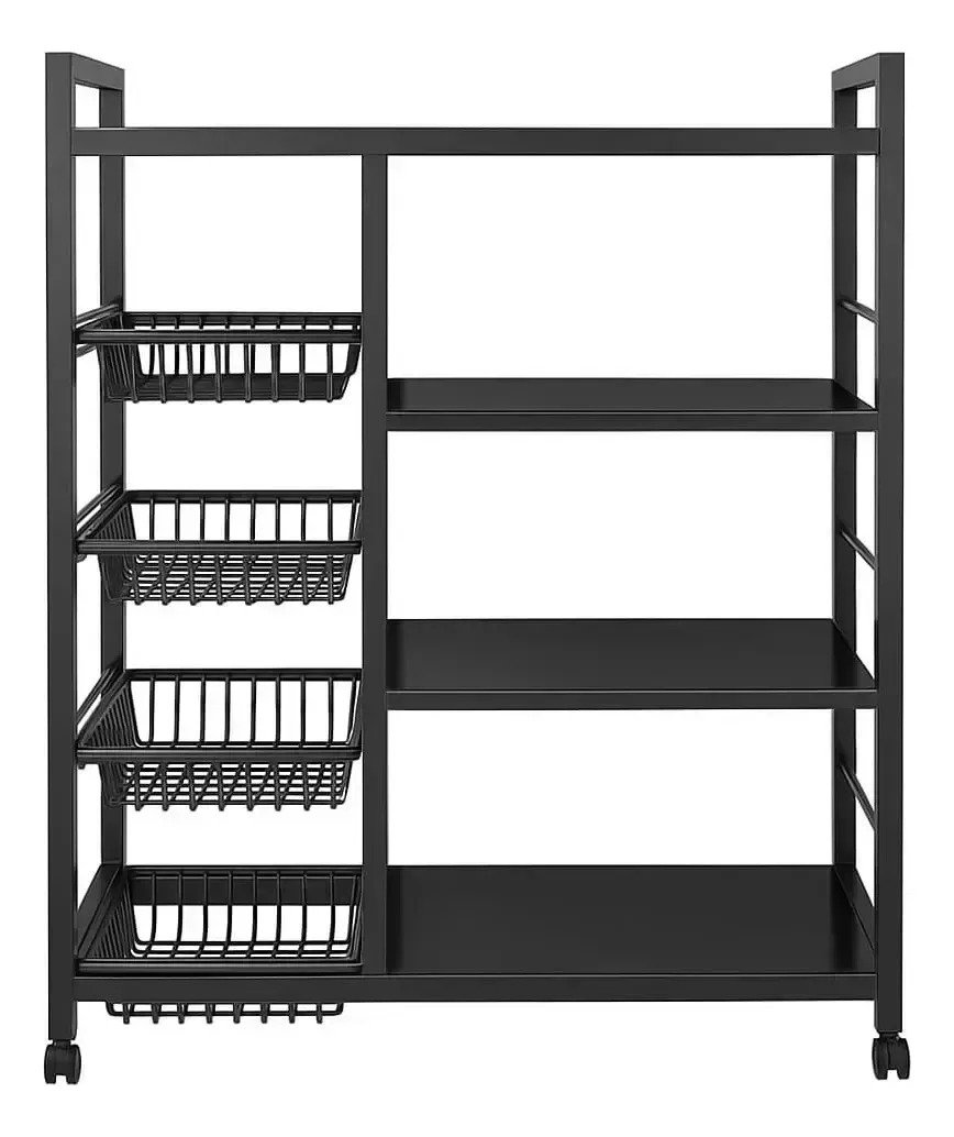 Estanteria Organizador Multiuso Con Ruedas Y Canastos 135 Cm - Imagen 6