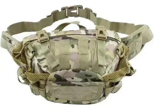 Riñonera Táctica Reforzada Tipo Morral Militar Impermeable