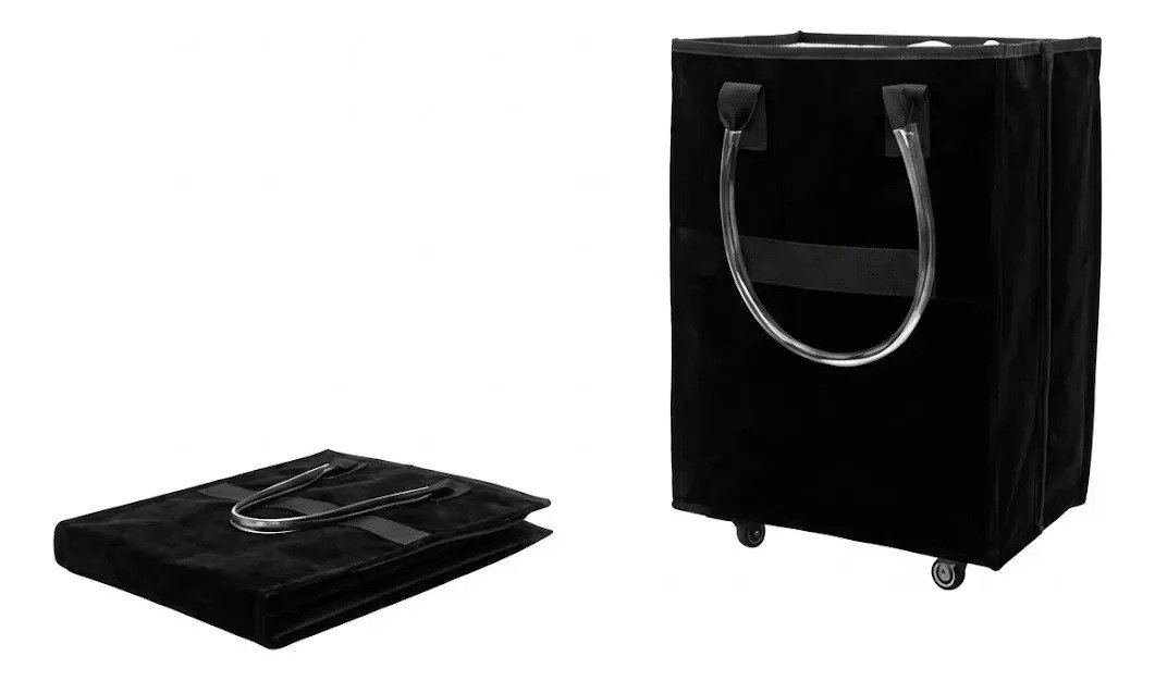 Bolsa Carrito De Compras Plegable Con Ruedas Reforzada - Imagen 5