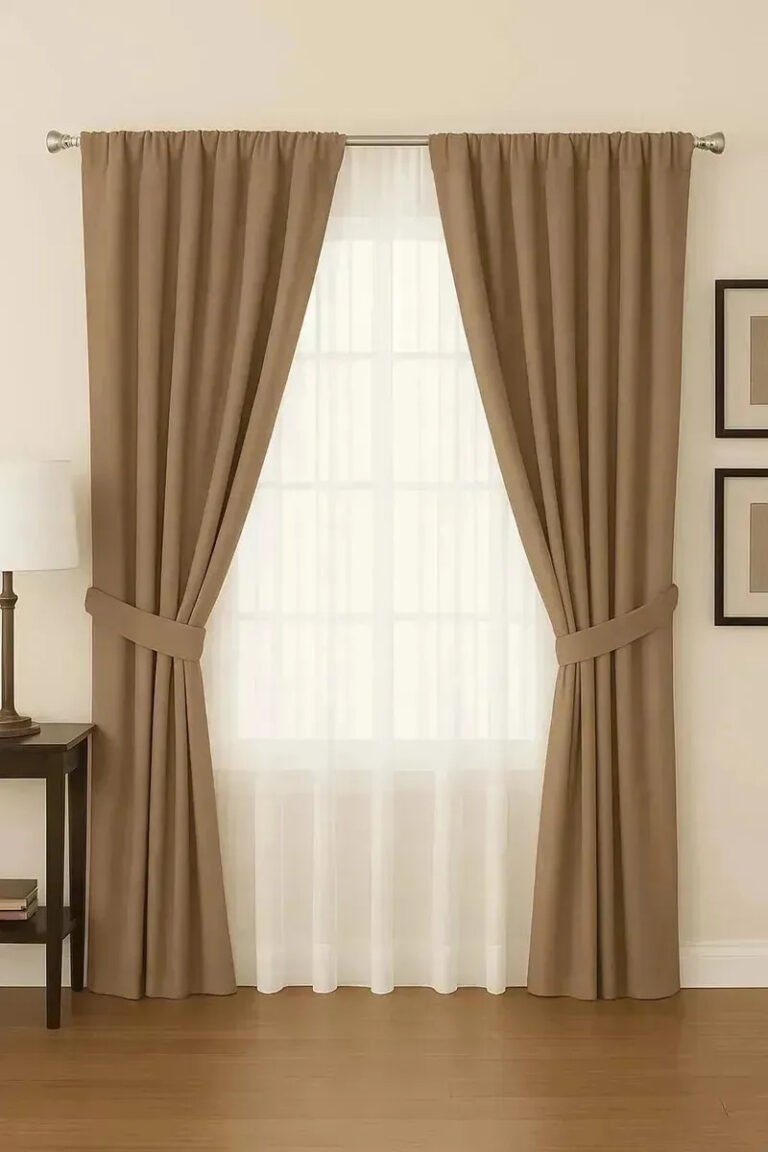 Cortina Blackout Tipo Gamuza De 250x140 Cm