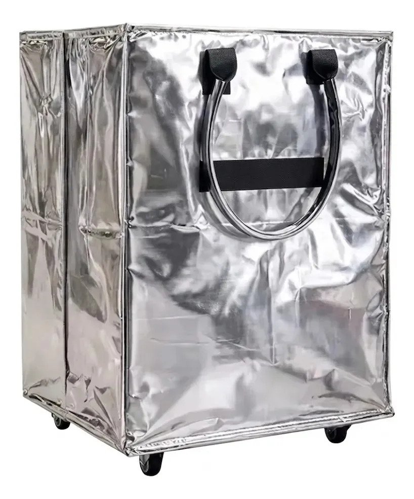 Bolsa Carrito De Compras Plegable Con Ruedas Reforzada