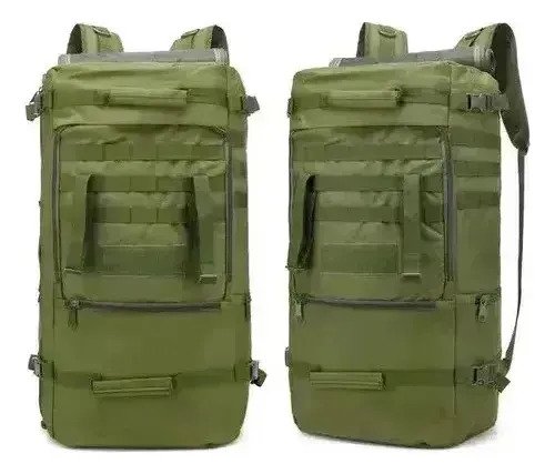 Bolso Mochila Táctica 3 En 1 Camping 70 L - Imagen 7