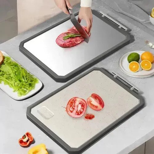 Tabla De Cortar 3 En 1 De Acero Inoxidable Para Cocina - Imagen 9