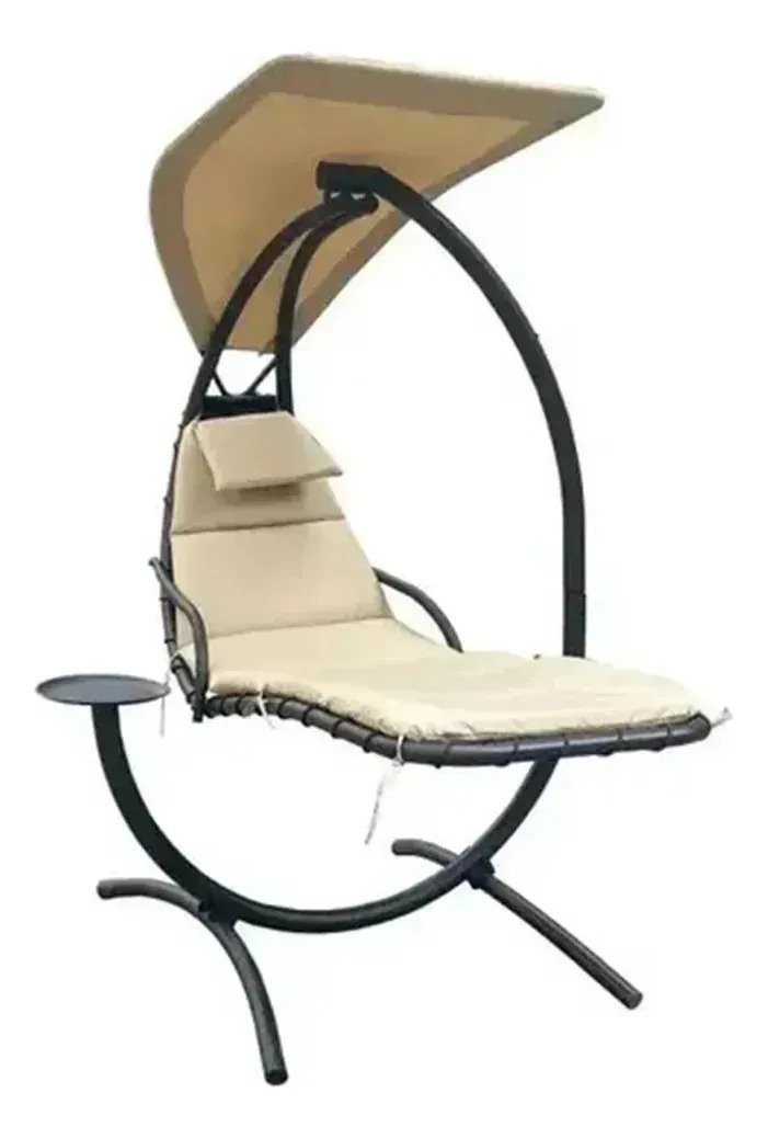 Sillon Reposera Hamaca Colgante Con Mesa Y Sombrilla Import!
