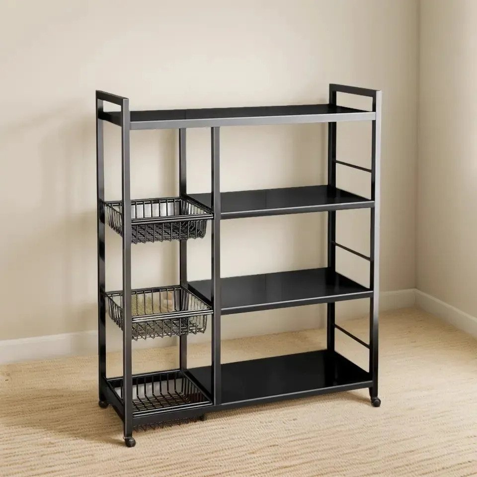 Estanteria Organizador Multiuso Con Ruedas Canastos 108 Cm - Imagen 7