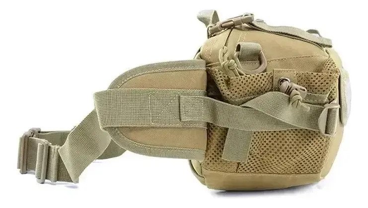 Riñonera Táctica Reforzada Tipo Morral Militar Impermeable - Imagen 6