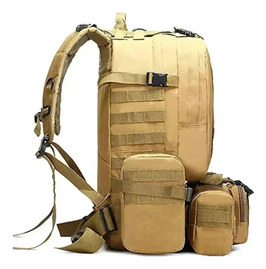 Mochila Militar De 60 Litros Con 3 Pouch - Imagen 3